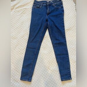 Women's Old Navy‎ Rockstar Super Skinny High Rise Denim Blue Jeans Size 2